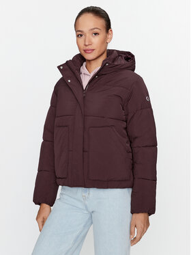 Champion Champion Pūkinė striukė Hooded Jacket 116921 Ruda Custom Fit