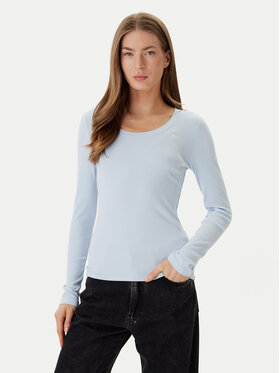 Calvin Klein Calvin Klein Bluzka LV044D235G Błękitny Slim Fit