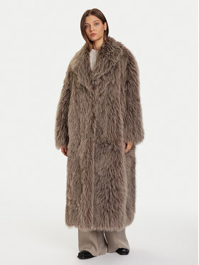 Eleh Eleh Шуба Grigio Fango EFW250305 Коричневий Regular Fit