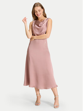 Swing Swing Koktejlové šaty 5AK04900 Růžová Regular Fit