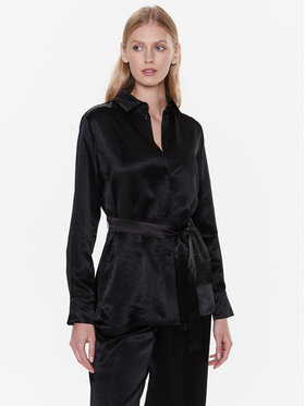 Max Mara Leisure Max Mara Leisure Košile Holiday 23311102 Černá Regular Fit