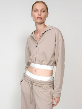 La Mania La Mania Bluza SEAN Brązowy Classic Fit