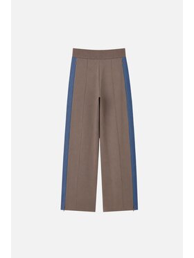 PINKO PINKO Spodnie dresowe Essen Pantalone Brązowy Wide Leg