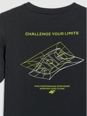 4F 4F T-Shirt URBAN COMMUTER Czarny Regular Fit