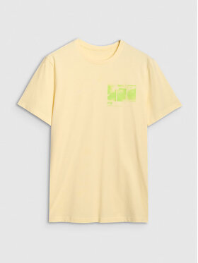 4F 4F T-shirt 4FRSS24TTSHM2106-73S Giallo Regular Fit