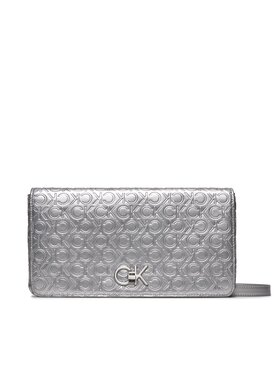 Calvin Klein Calvin Klein Kabelka Re-Lock Double Gusette_Emb K60K611338 Strieborná