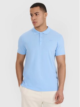 4F 4F Polokošeľa 4FWSS25TPTSM704-34S Modrá Regular Fit
