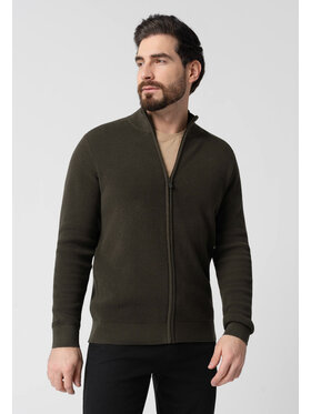 Volcano Volcano Sweter S-TAU Zielony Regular Fit