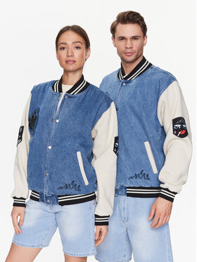 Grimey Grimey Bundy bomber GDBJK163 Modrá Regular Fit