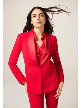 Oltre Oltre Giacca di transizione Q783R004564N016 Rosso Slim Fit