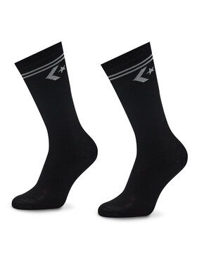 Converse Converse Set de 2 perechi de șosete lungi de damă E1025B-2009 Negru