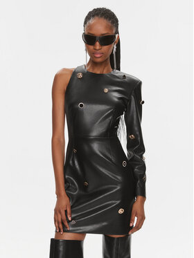 ROTATE ROTATE Коктейльна сукня Embellished 111533 Чорний Slim Fit