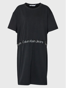 Calvin Klein Jeans Plus Calvin Klein Jeans Plus Sukienka codzienna J20J220836 Czarny Regular Fit