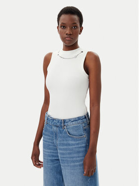 HUGO HUGO Top Delanive 50534050 Alb Slim Fit