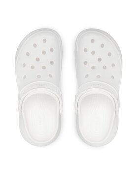 Crocs Natikači Classic Crush Clog 207521 Bela