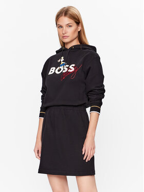 Boss Boss Každodenné šaty 50484942 Čierna Oversize