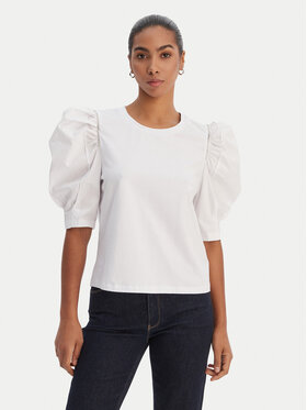 Fracomina Fracomina Блуза FR26ST3035J40101 Бял Regular Fit