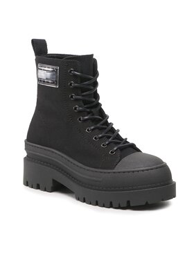 Tommy Hilfiger Tommy Hilfiger Stiefeletten Tjw Foxing Canvas EN0EN02216 Schwarz