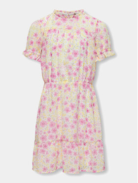 Kids ONLY Kids ONLY Φόρεμα καλοκαιρινό Amanda 15322508 Λευκό Regular Fit