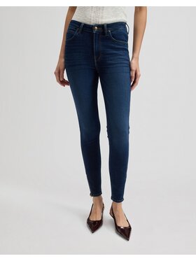 Lee Lee Jeansy SCARLETT HIGH ZIP Niebieski Skinny Fit