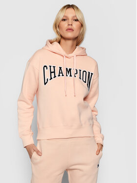 Champion Champion Bluza Collegiate Logo 114766 Różowy Custom Fit