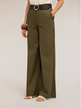 Motivi Motivi Pantaloni di tessuto P004Q104343N035 Verde Over Fit