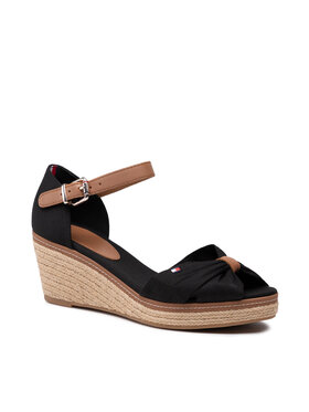 Tommy Hilfiger Tommy Hilfiger Espadrile Elba 40D FW0FW00906 Črna