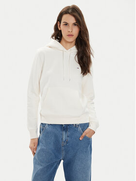 Tommy Jeans Tommy Jeans Džemperis ar kapuci Flag DW0DW19727 Écru Regular Fit