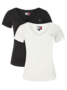 Tommy Jeans Tommy Jeans Set dveh majic DW0DW21367 Pisana Slim Fit