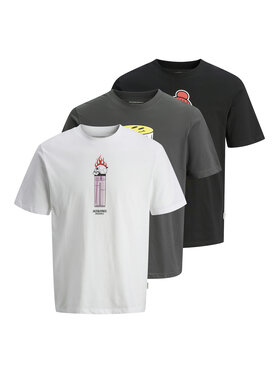 Jack & Jones Jack&Jones 3er-Set T-Shirts Holiday Skull 12294420 Bunt Regular Fit