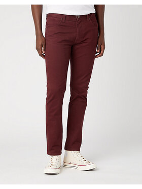Wrangler Wrangler Spodnie materiałowe LARSTON Czerwony Slim Fit