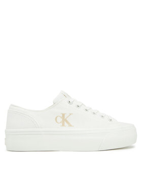 Calvin Klein Jeans Calvin Klein Jeans Πάνινα παπούτσια Vulc Flatform Low Cv Mg YW0YW01763 Λευκό