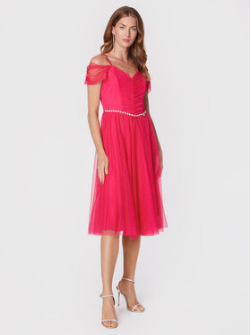 Rinascimento Rinascimento Sukienka koktajlowa CFC0110393003 Różowy Regular Fit