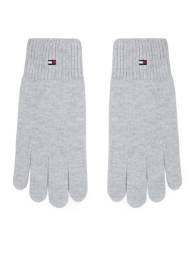 Tommy Hilfiger Tommy Hilfiger Rękawiczki Damskie Flag AW0AW19131 Szary jasny