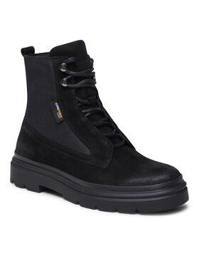 Calvin Klein Calvin Klein Kozaki Lace Up Boot Mix HM0HM00942 Czarny