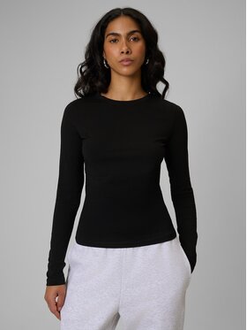4F 4F Longsleeve 4FRSS26TLONF658-20S Nero Slim Fit