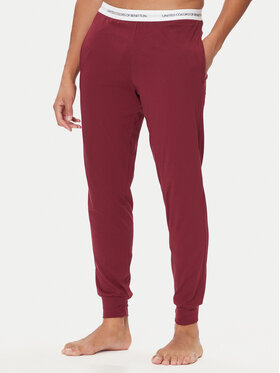 United Colors Of Benetton United Colors Of Benetton Pidžaamapüksid 30964F00V Bordoopunane Regular Fit