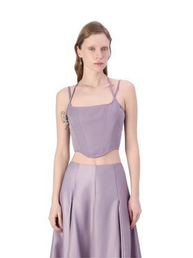 PINKO PINKO Gorset Canarino bustino duchesse Fioletowy Fitted Fit