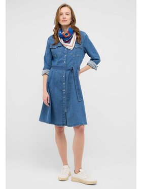 Mustang Mustang Sukienka codzienna Style Elisa Denim Dress Niebieski Regular Fit