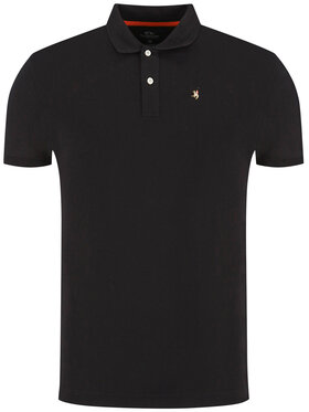La Martina La Martina Polokošile Piquet CCMP02 PK001 Černá Slim Fit