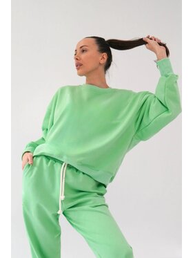 Chiara Wear Chiara Wear Spodnie dresowe Spodnie dresowe typu joggery Zielony Jogger Fit