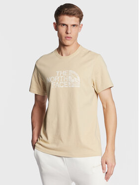 The North Face The North Face T-krekls Woodcut Dome NF0A827H Bēšs Regular Fit