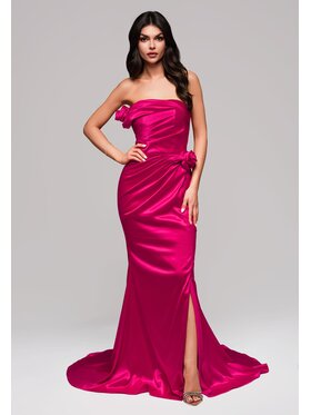Ombre Ombre Sukienka wieczorowa LA-OM-DLR144 Różowy Regular Fit