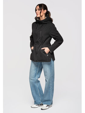 Ombre Ombre Bunda pro přechodné období OW-JANP-0123 Černá Slim Fit