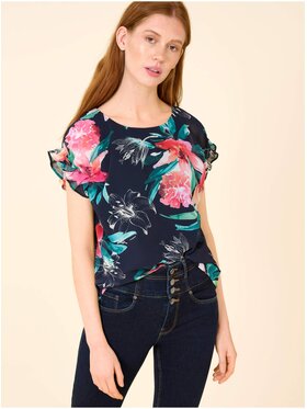 Orsay Orsay Bluzka 651092-98__44 Granatowy Regular Fit