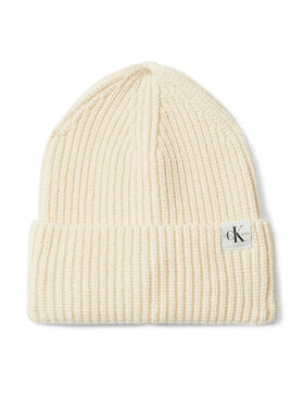 Calvin Klein Jeans Calvin Klein Jeans Căciulă Monogram Rib Beanie IU0IU00440 Écru