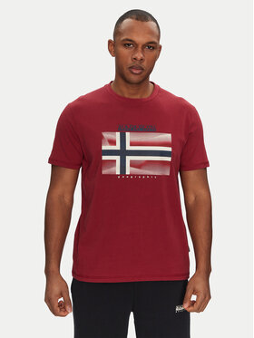 Napapijri Napapijri T-Shirt S-Lari NP0A4IE5R1E1 Rot Regular Fit