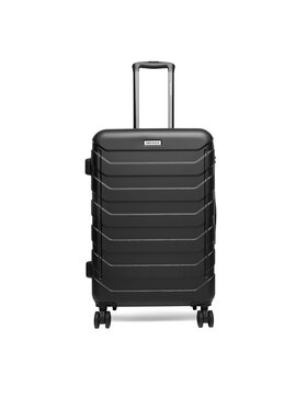 GINO ROSSI Gino Rossi Srednji kovček GIN-M-001-05-BLACK Črna