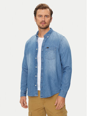 Lee Lee Koszula jeansowa 112355641 Niebieski Regular Fit