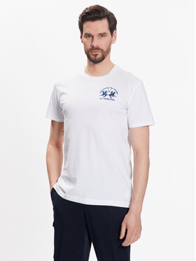La Martina La Martina T-Shirt VMR009 JS206 Λευκό Regular Fit